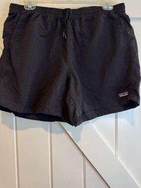 Patagonia Black Women's Athletic Shorts with Drawcord Waistband